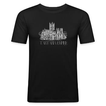 CATODHE-RAL tartaria empire. - T-shirt près du corps Homme - noir - Devant - Nik (191cm)