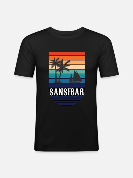 Tanzania Tanzania Gave til Tanzanians Tanzania - Herre Slim Fit T-Shirt - sort
