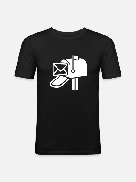 mailbox - Men's Slim Fit T-Shirt - black
