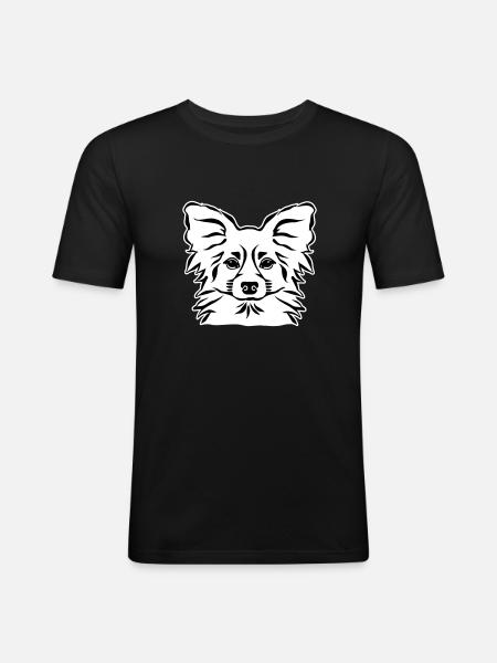Papillon - Men's Slim Fit T-Shirt - black