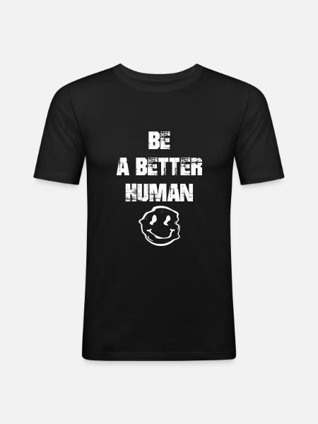 Great man - Men's Slim Fit T-Shirt - black