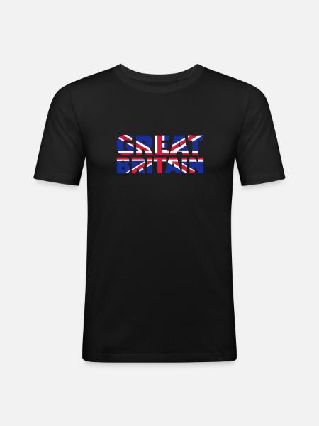 Great Britain - T-shirt près du corps Homme - noir