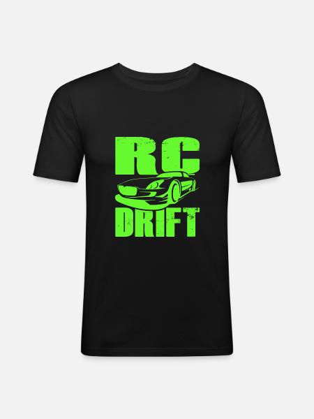 RC - Drift - Männer Slim Fit T-Shirt - Schwarz