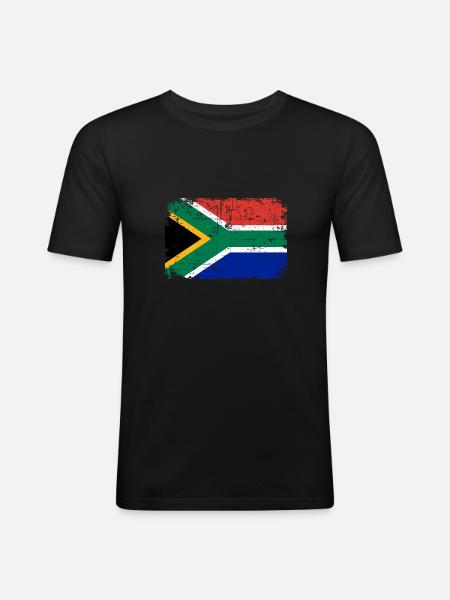 South Africa - Men's Slim Fit T-Shirt - black