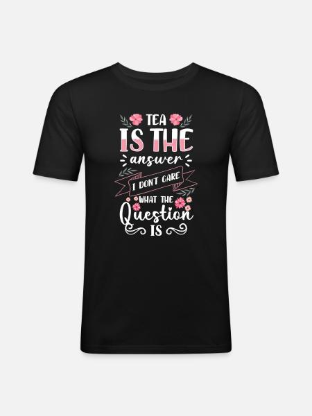 Tea Grandma Tea Lovers - Men's Slim Fit T-Shirt - black