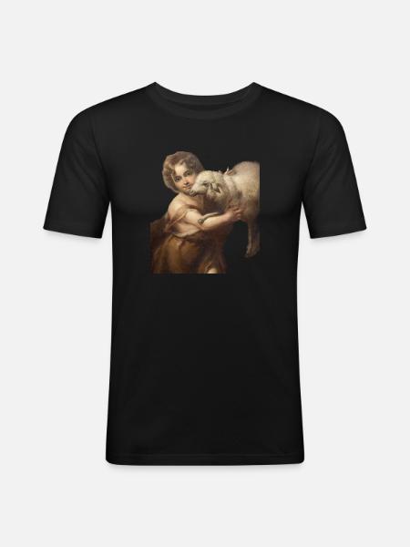Sheep - Men's Slim Fit T-Shirt - black