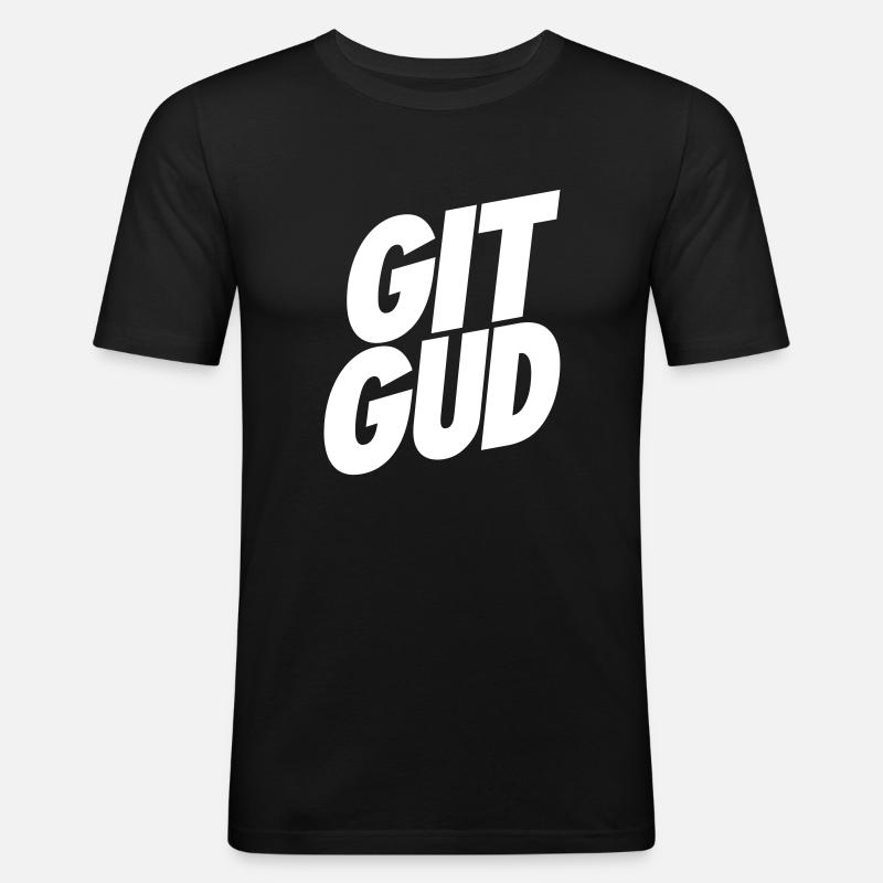 GIT DIEU! - T-shirt près du corps Homme - noir