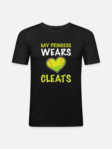 Softball Softball Players - Men's Slim Fit T-Shirt - black