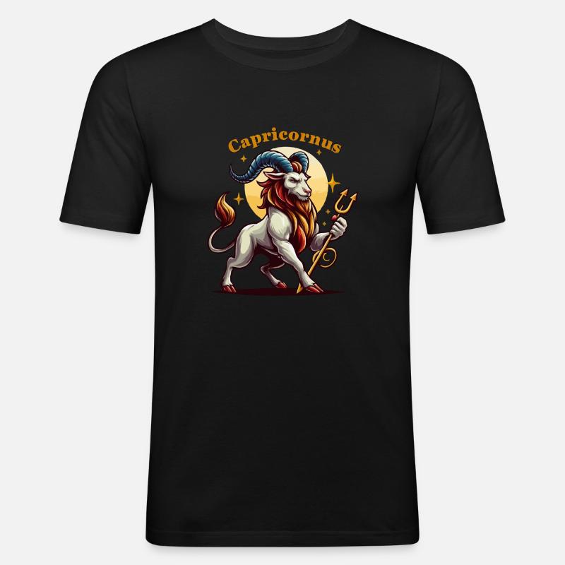 Steinbock Steinbock - Männer Slim Fit T-Shirt - Schwarz
