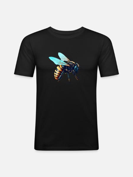 Bee - Men's Slim Fit T-Shirt - black