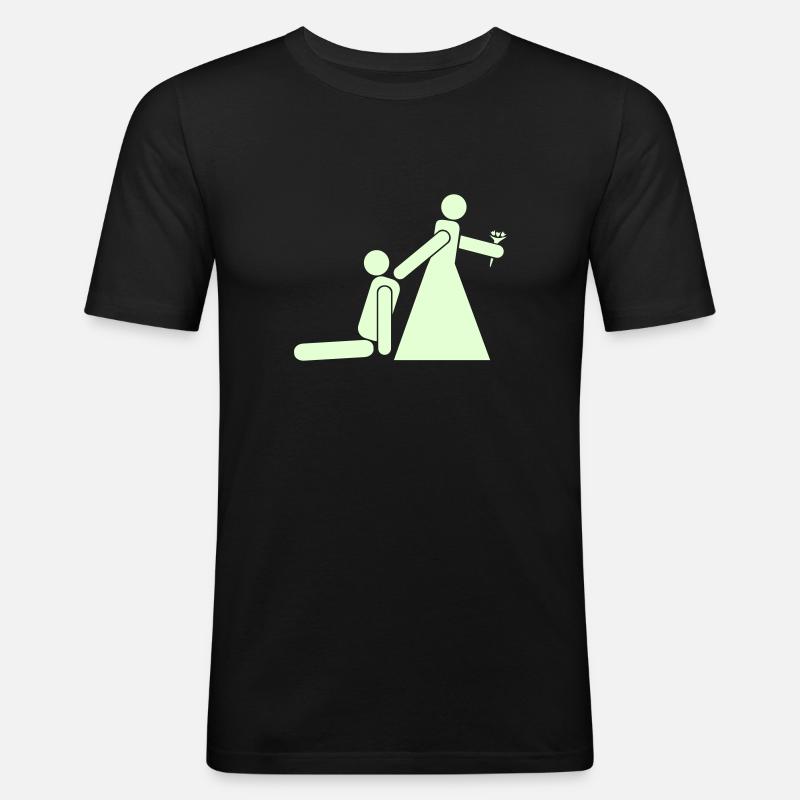 Ehe: Schluss mit lustig! - Männer Slim Fit T-Shirt - Schwarz