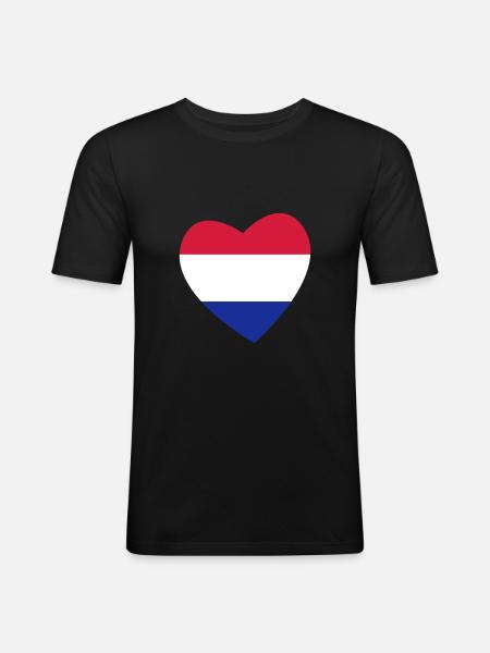 Heart Netherlands - Men's Slim Fit T-Shirt - black
