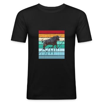 Crypto Trading Hodl Stock Market Chart Bitcoin - Men's Slim Fit T-Shirt - black - Front - Nik (191cm)