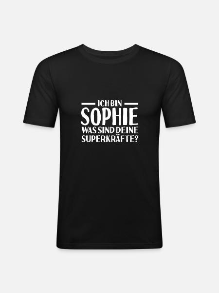 First name Sophie - Men's Slim Fit T-Shirt - black