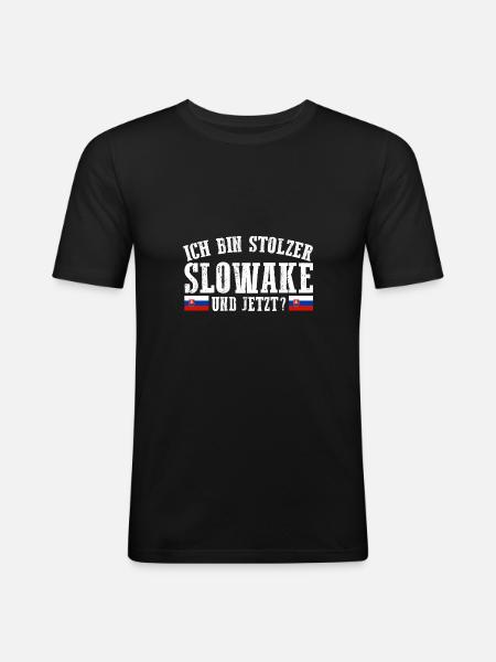 Slovakia Slovakia - Men's Slim Fit T-Shirt - black