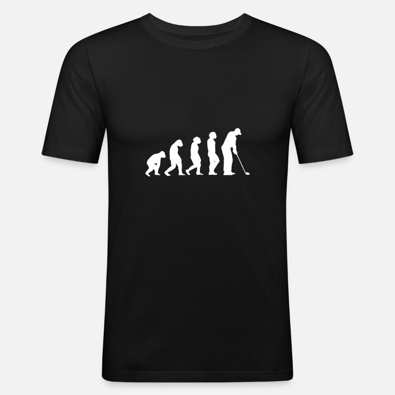 Golfer Evolution Golf - Men's Slim Fit T-Shirt - black