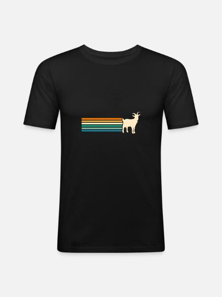Goats - Men's Slim Fit T-Shirt - black