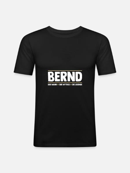 Bernd - Men's Slim Fit T-Shirt - black