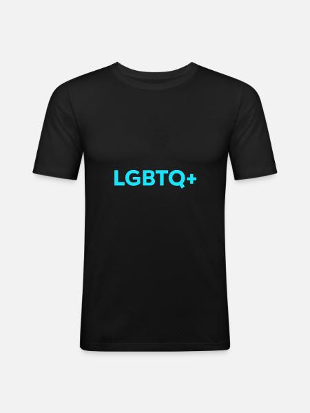 LGBTQ+ - Men's Slim Fit T-Shirt - black