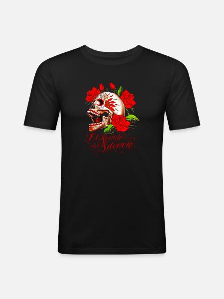 day of the Dead - Men's Slim Fit T-Shirt - black