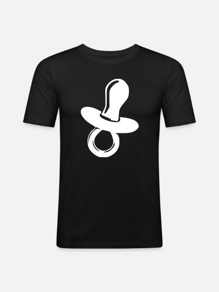 Baby Birth Gift - Men's Slim Fit T-Shirt - black