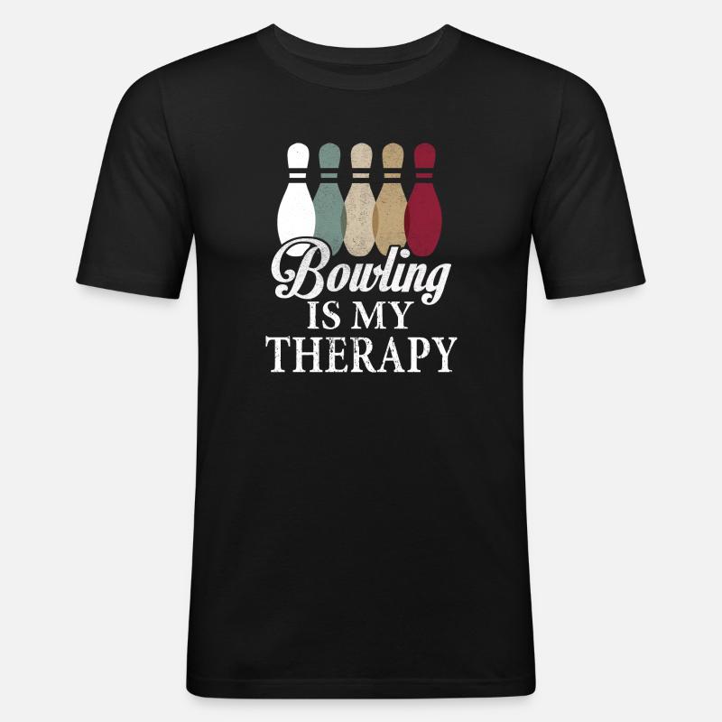 Bowling Bowling Bowling Bowling - Men's Slim Fit T-Shirt - black