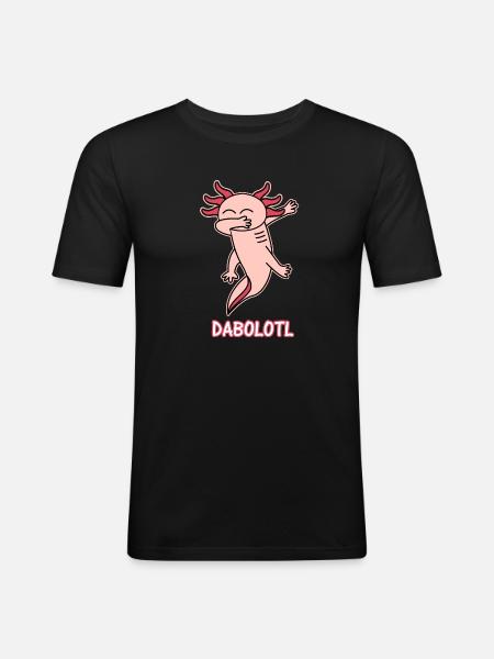 Axolotl - Men's Slim Fit T-Shirt - black
