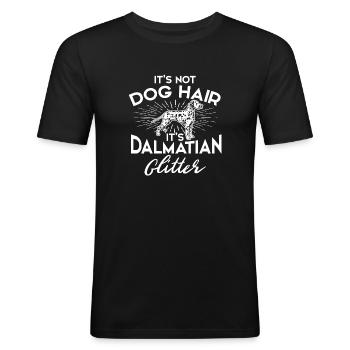 dalmatien - T-shirt près du corps Homme - noir - Devant - Nik (191cm)