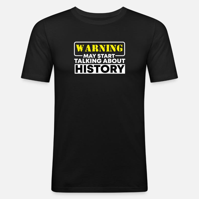 Historiker Geschichte - Männer Slim Fit T-Shirt - Schwarz