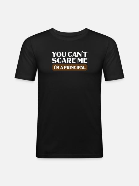 Schulleiter Geschenk - Männer Slim Fit T-Shirt - Schwarz
