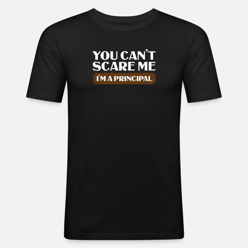 Schulleiter Geschenk - Männer Slim Fit T-Shirt - Schwarz