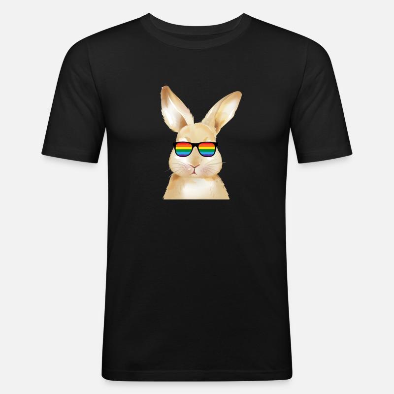Easter Easter Gift - Funny Pride - Men's Slim Fit T-Shirt - black