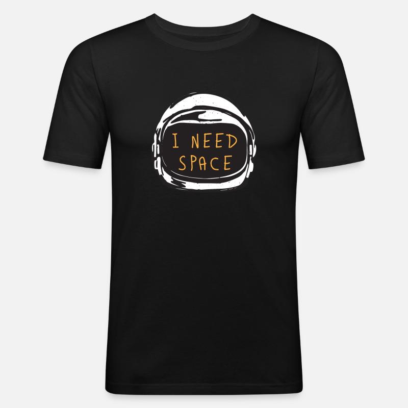 NASA - Männer Slim Fit T-Shirt - Schwarz