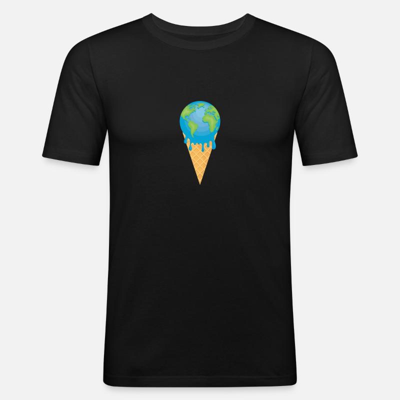 Nachhaltigkeit - Männer Slim Fit T-Shirt - Schwarz