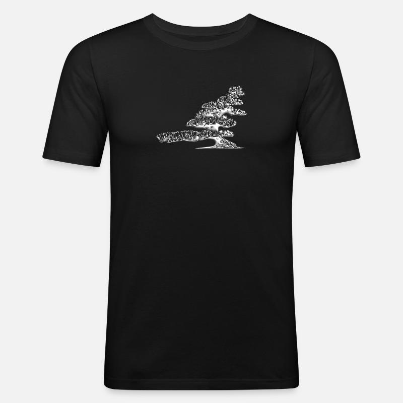 Bonsai - Männer Slim Fit T-Shirt - Schwarz