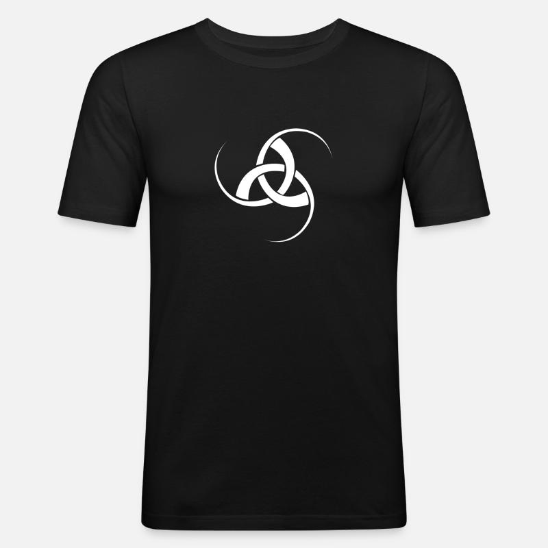 triskell - Männer Slim Fit T-Shirt - Schwarz