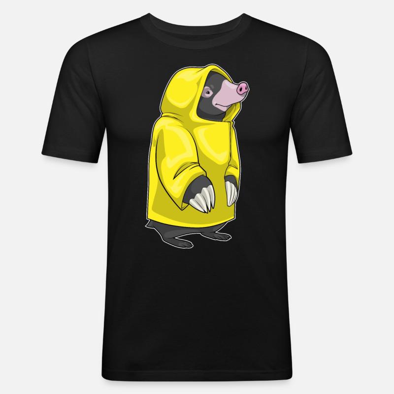 Mole Rain Rain Jacket - Men's Slim Fit T-Shirt - black