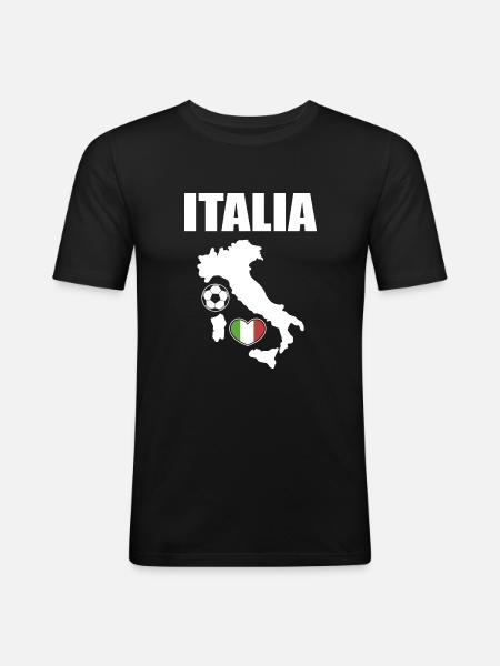 Italy - Men's Slim Fit T-Shirt - black