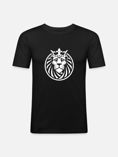 Lion - Men's Slim Fit T-Shirt - black