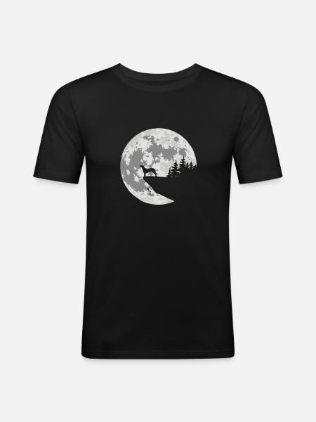 Bayerischer Gebirgsschweißhund - Männer Slim Fit T-Shirt - Schwarz