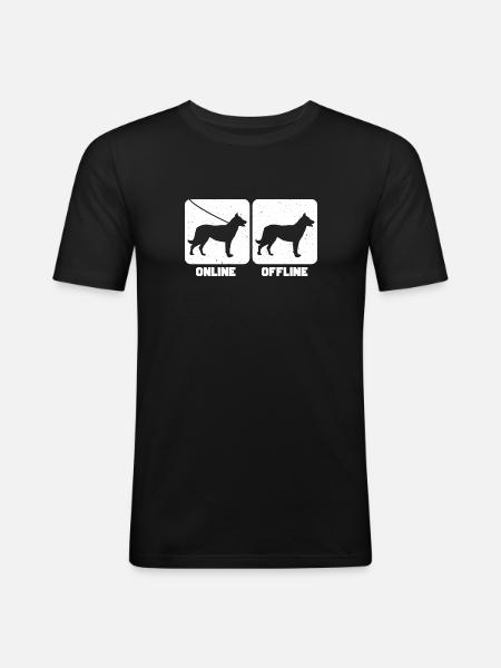 Beauceron - T-shirt près du corps Homme - noir