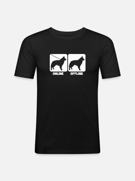 Belgian Tervuren - Men's Slim Fit T-Shirt - black