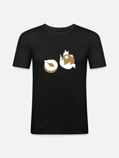 Nut - Nuts - Nuts - 2C - Men's Slim Fit T-Shirt - black