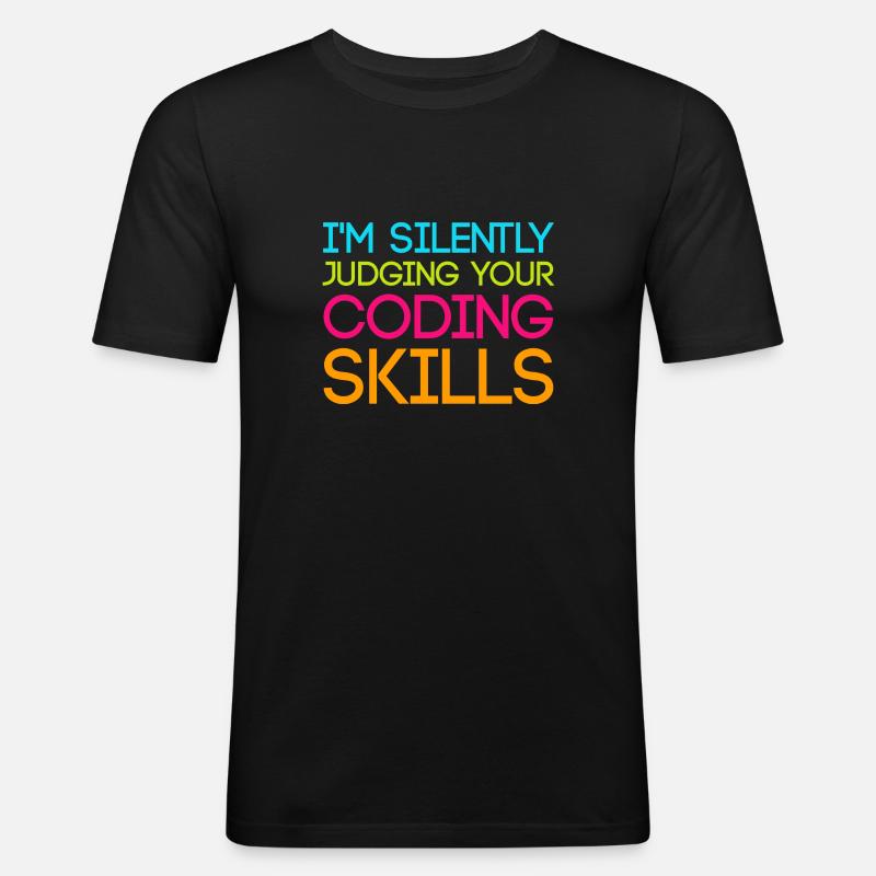 Programmer ProgrammerS Computer Scientist - Men's Slim Fit T-Shirt - black
