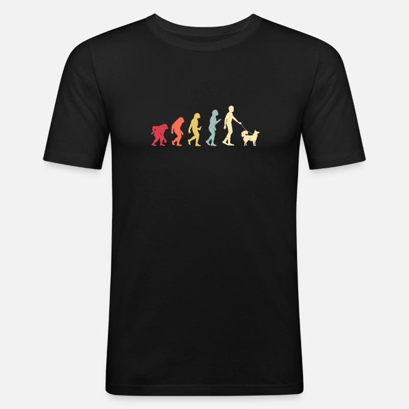 Alaskan Klee Kai - Männer Slim Fit T-Shirt - Schwarz