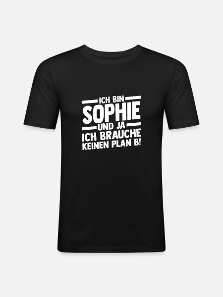 First name Sophie - Men's Slim Fit T-Shirt - black