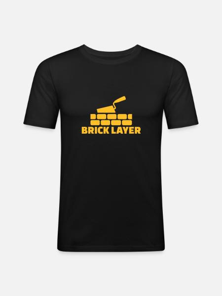 Maçon - T-shirt près du corps Homme - noir