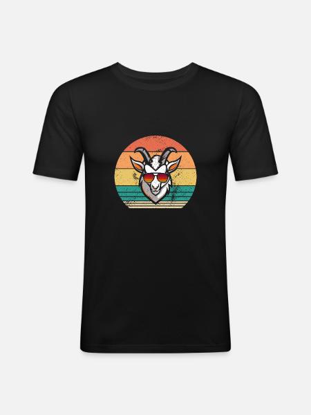 Goats - Men's Slim Fit T-Shirt - black