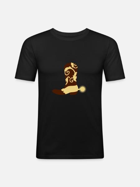 Cowboy boots - Men's Slim Fit T-Shirt -