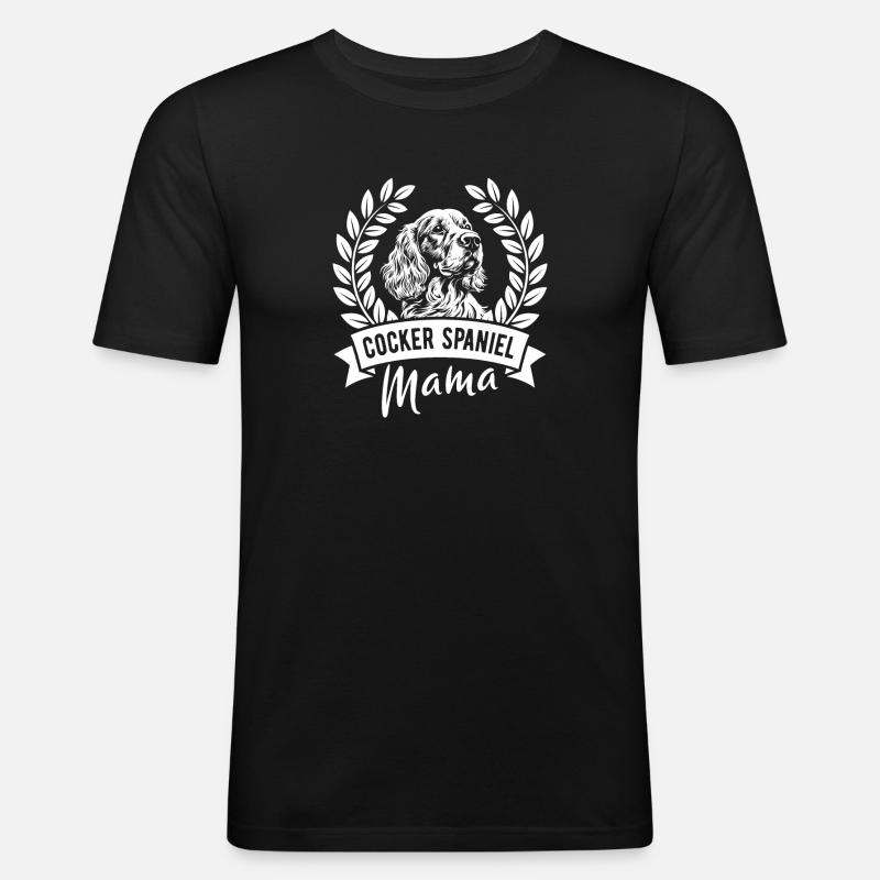 Cocker Spaniel Mama - Hundebesitzerin - Männer Slim Fit T-Shirt - Schwarz